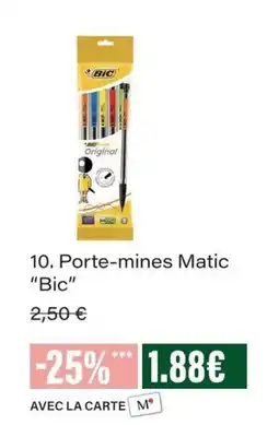 Monop' Bic Porte-mines Matic offre
