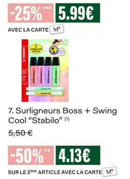 Monop' Stabilo Surligneurs Boss + Swing Cool offre