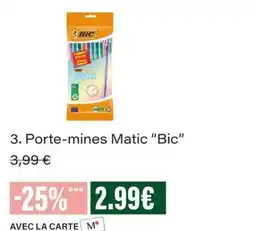Monop' BIC Porte-mines Matic offre