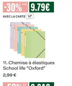 Monop' School life Chemise à élastiques offre
