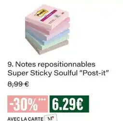 Monop' Post-it Notes repositionnables Super Sticky Soulful offre