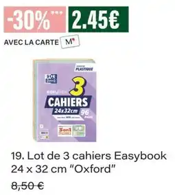 Monop' Easybook Cahiers offre