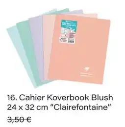 Monop' Clairefontaine Cahier Koverbook Blush offre