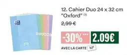 Monop' Oxford Cahier Duo offre