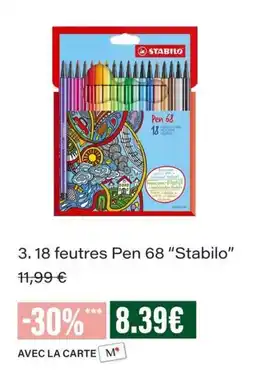 Monop' Stabilo Pen 68 offre