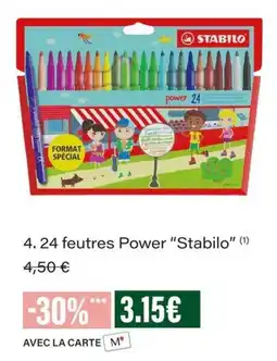 Monop' Stabilo feutres Power offre