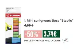 Monop' Stabilo Mini surligneurs Boss offre