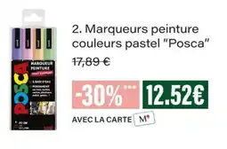 Monop' Posca Marqueurs peinture couleurs pastel offre