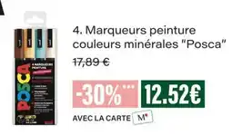 Monop' Posca Marqueurs peinture couleurs minérales offre