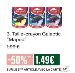Monop' Maped Taille-crayon Galactic offre