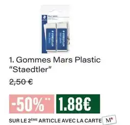 Monop' Staedtler Gommes Mars Plastic offre