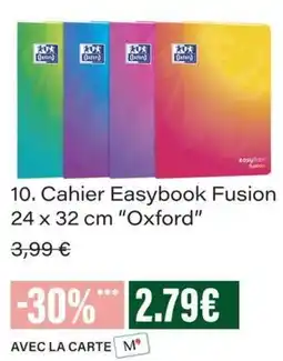 Monop' Oxford Cahier Easybook Fusion offre