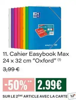 Monop' Oxford Cahier Easybook Max offre