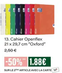Monop' Oxford Cahier Openflex offre