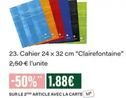 Monop' Clairefontaine Cahier offre