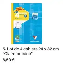 Monop' Clairefontaine Cahiers offre