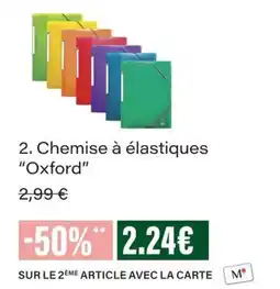 Monop' Oxford Chemise à élastiques offre