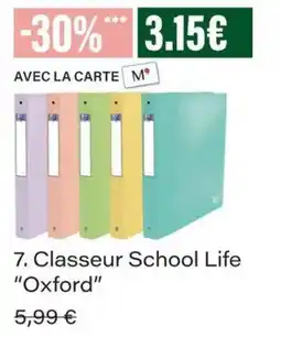 Monop' School Life Classeur Oxford offre