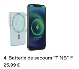 Monop' T'NB Batterie de secours offre