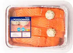 Auchan Supermarché Auchan 4 pavés de saumon au beurre persillé offre