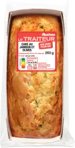 Auchan Supermarché Auchan cake jambon olives auchan le traiteur offre