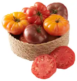 Auchan Supermarché Sans marque tomates côtelées rouges, noires ou jaunes offre