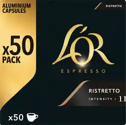Auchan L or capsules de café ristretto n 11 l'or espresso offre