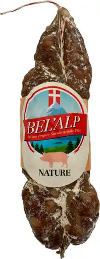Auchan Supermarché Peguet saucisson sec nature bel'alp offre