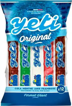 Auchan Yeti tubes glacés original panaché yéti offre