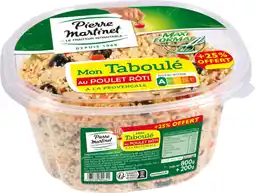 Auchan Martinet taboulé au poulet rôti pierre martinet offre