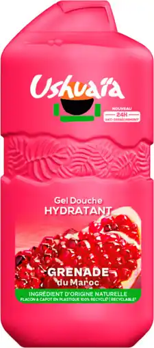 Auchan Ushuaia gel douche hydratant grenade ushuaia offre