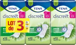 Auchan Tena serviettes normal triopack discreet tena offre