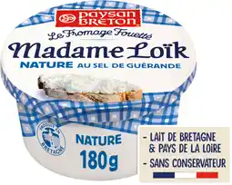 Auchan Paysan breton fromage fouetté nature madame loik offre