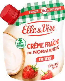 Auchan Elle & vire crème fraîche de normandie entière elle&vire offre