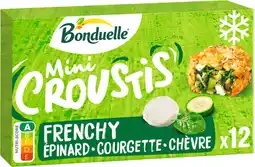 Auchan Bonduelle mini croustis épinard courgette chèvre surgelés bonduelle offre