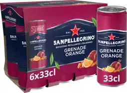 Auchan San pellegrino eau pétillante grenade orange san pellegrino offre