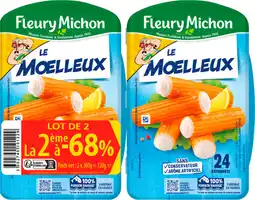 Auchan Fleury michon bâtonnets de surimi le moelleux fleury michon offre