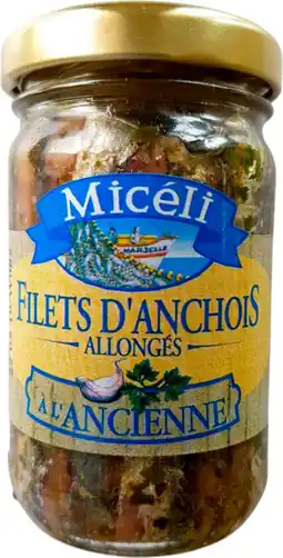 Auchan Miceli filets d'anchois allongés à l'ancienne miceli offre