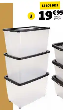 GiFi Lot de 3 boîtes de rangement offre
