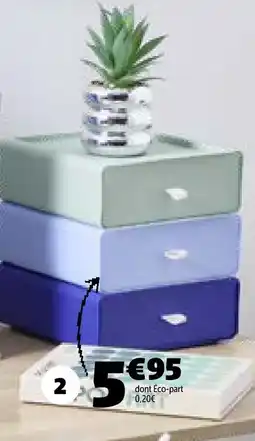 GiFi Rangement 3 tiroirs offre