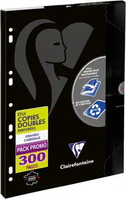Auchan Clairefontaine 300 pages de copies doubles perforées clairefontaine offre