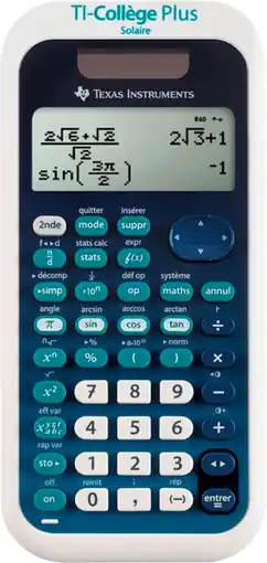 Auchan Texas calculatrice ti-college plus solaire offre