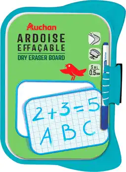 Auchan Auchan ardoise blanche + accessoires offre
