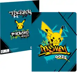 Auchan Pokemon chemise élastique 3 rabats pokémon offre