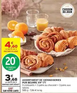 Intermarché Hyper Assortiment de viennoiseries pur beurre offre