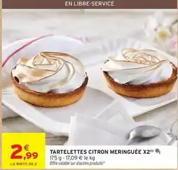 Intermarché Hyper Tartelettes citron meringuee x2 offre