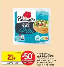 Intermarché Hyper La boulangére - 4 pains pita offre