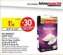 Intermarché Hyper Saint eloi - riz basmati offre