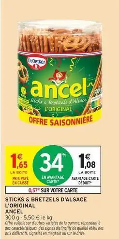 Intermarché Hyper Ancel - sticks & bretzels d'alsace l'original offre