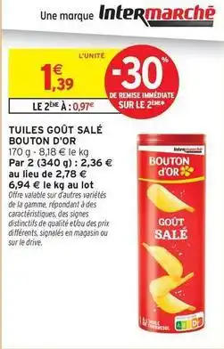 Intermarché Hyper Signal - tuiles goût salé offre